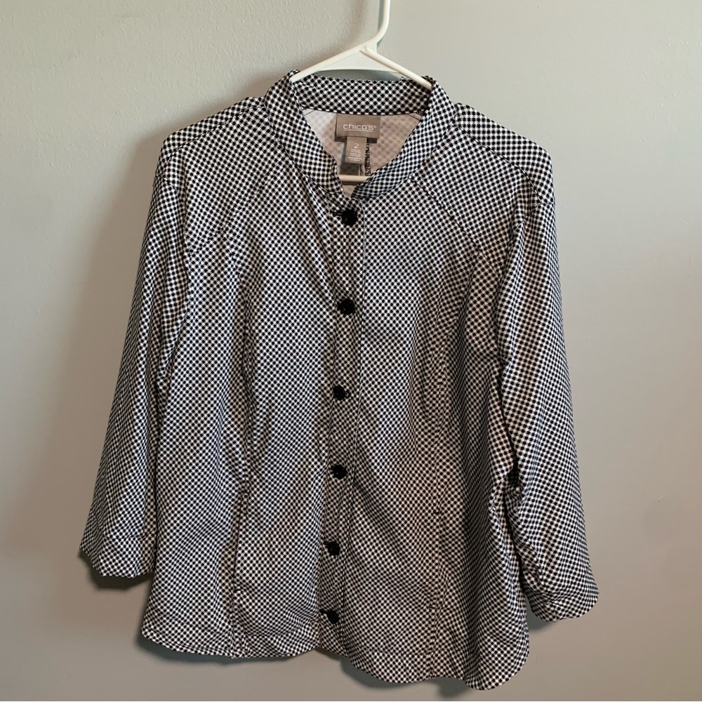 Checkered Button Up Jacket